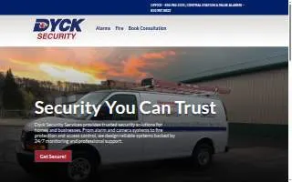 DYCK Security Services website