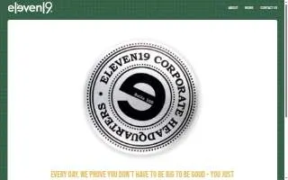 Eleven19 website