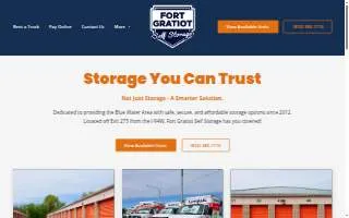 Fort Gratiot Self Storage website