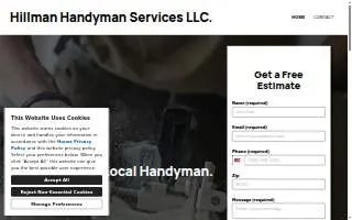 Hillman Handyman Services LLC. website