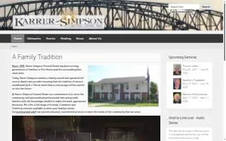 Karrer-Simpson Funeral Home website