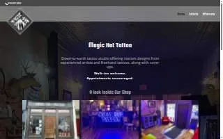 Magic Hat Tattoo website