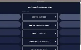 Michigan Dental Group website