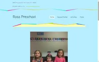 Ross Pre School website