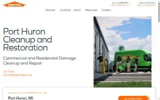 SERVPRO of Port Huron website