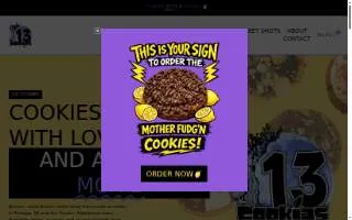 13 Cookies LLC website