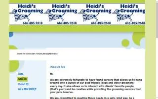 Heidi's Grooming website