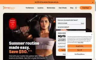 Orangetheory Fitness of Portage website