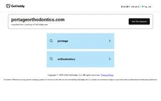 Portage Orthodontics website