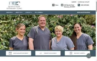 Sprinkle Road Veterinary Clinic website