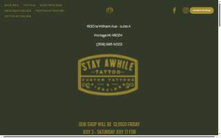 Stay Awhile Tattoo