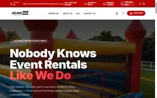 Exclusive Event Rentals Michigan website