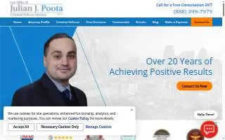Law Office of Julian J. Poota, PLLC website