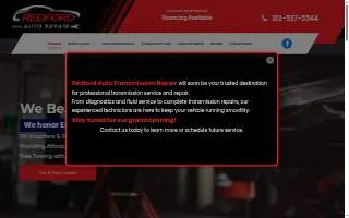 Redford Auto Repair website