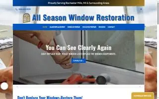 All Season Window Restoration website