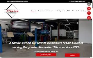 Cruise Transmission and Auto Repair of Rochester Hills website