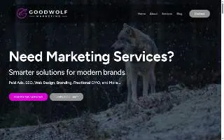 Good Wolf Marketing & Technology website