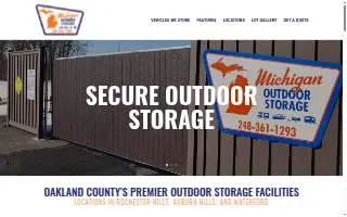 Michigan Outdoor Storage - Rochester Hills website