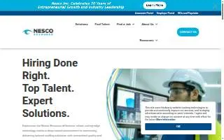 Nesco Resource | Staffing Services of Nashua website