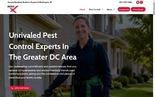 PestX Pest Control website