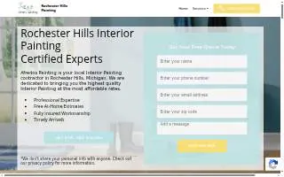 Rochester Hills Painting Company website