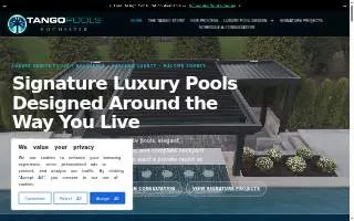 Tango Pools website