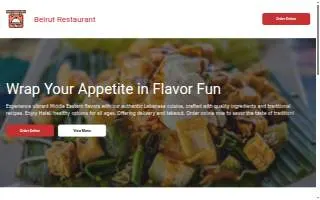 Beirut Restaurant website