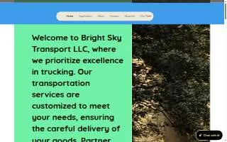 Bright Sky Transport Llc of Romulus website