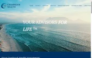 Cranbrook Wealth Management website