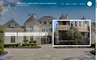 Rivers House Real Estate website