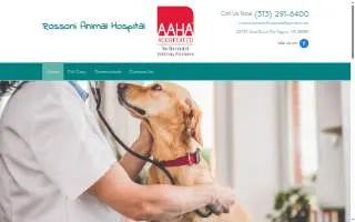 Rossoni Animal Hospital website