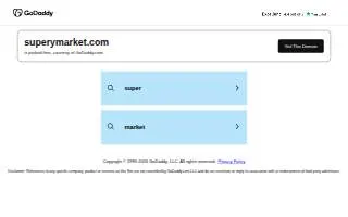 Super Y Market website