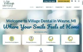 Village Dental of Wayne website