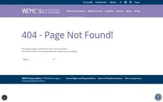 WCHC Wayne County Health Center website