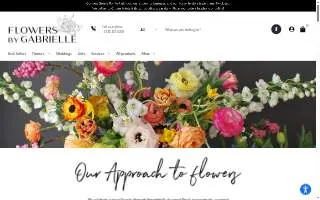 Flowers By Gabrielle website