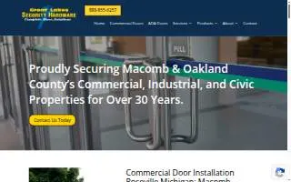 Great Lakes Security Hardware website