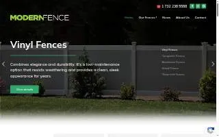 Modern Fence Co of Roseville website