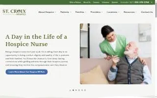 St. Croix Hospice of Roseville website