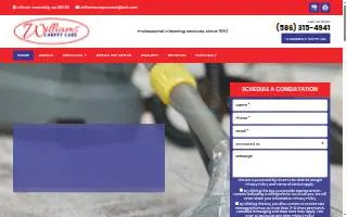 Williams Carpet Care of Roseville website