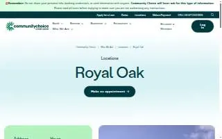 Community Choice Credit Union of Royal Oak website