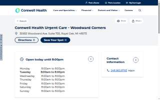 Corewell Health Urgent Care - Woodward Corners