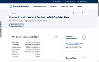 Corewell Health Weight Control