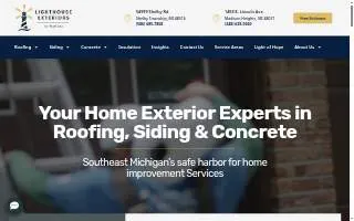 Lighthouse Exteriors of Royal Oak website