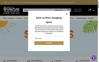 Luxury Home Furniture of Royal Oak website