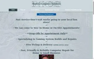 Modern Computer Solutions of Royal Oak website