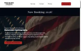 Veteran One Contracting of Royal Oak website
