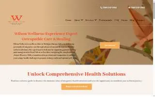 Wilson Wellness website