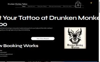 Drunken Monkey Tattoo website
