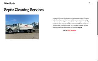 Halm's Septic Tank Cleaning