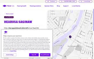 HearUSA of Saginaw website
